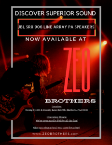 Discover Superior Sound with JBL SRX 906 Line Array PA Speakers: Now Available at Zeo Brothers